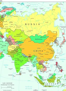 Noah Jigsaw Puzzle Map Asia 1000 Pieces