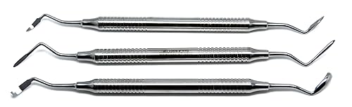 Miniatura 2 de 3 pieza dental raspador Hueso de instrumento quirúrgico raíz Tip Pick injerto Implantología