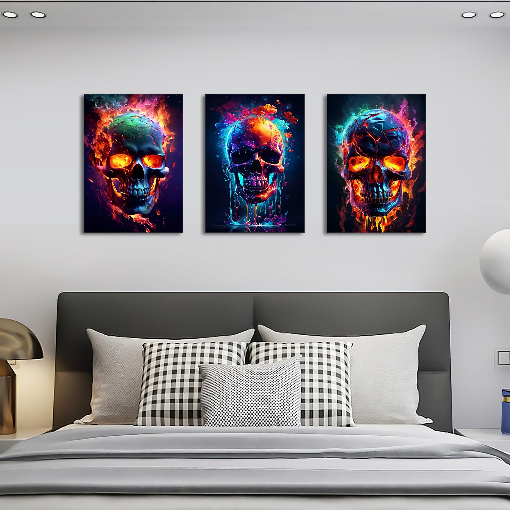 3 Pcs Wooden Framed Canvas Wall Art Set Bohemian Sage Green Canvas Prints Poster Geometric Line Beige Green Pictures for Living Room Bedroom Dinning Room Hallway Stairs Wall Decor 30x40cm x3pcs — view 485