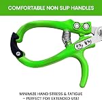 Garden GURU Ergonomic Garden Snips Clippers – Professional Hand Pruner Pruning Shear with Comfort Grip Handles for Gardening Trimming and Yard Work – High Carbon Steel