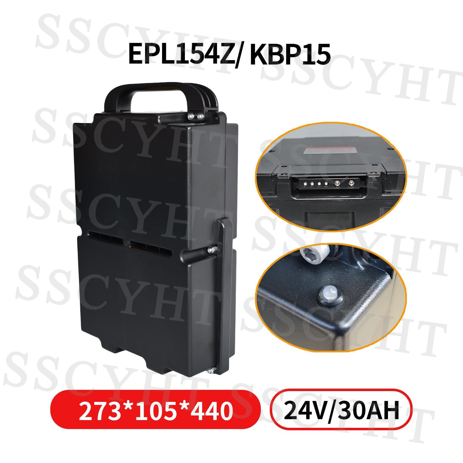 batería Carretilla elevadora EPL154Z/KBP15 batería LiFePO4 24V 30Ah | Sin mantenimiento, resistente a impactos, resistente al desgaste, para vehículos de manipulación en almacenes.
