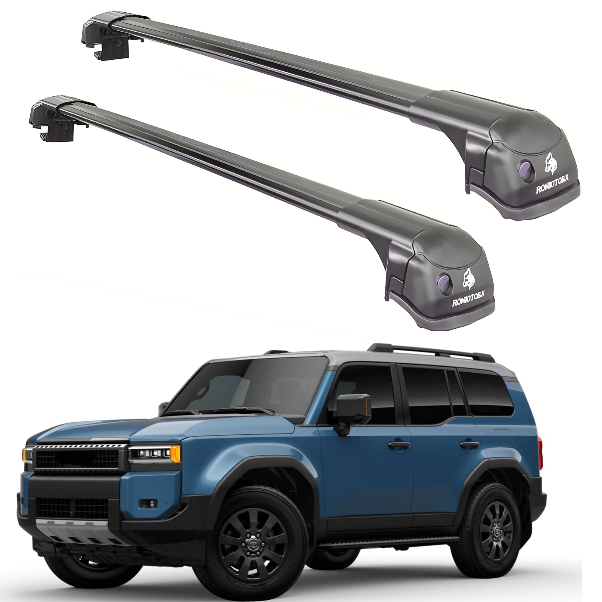 2024 Kia Ev9 Pair Lockable Roof Rack Cross Bars For Kia EV9 2024