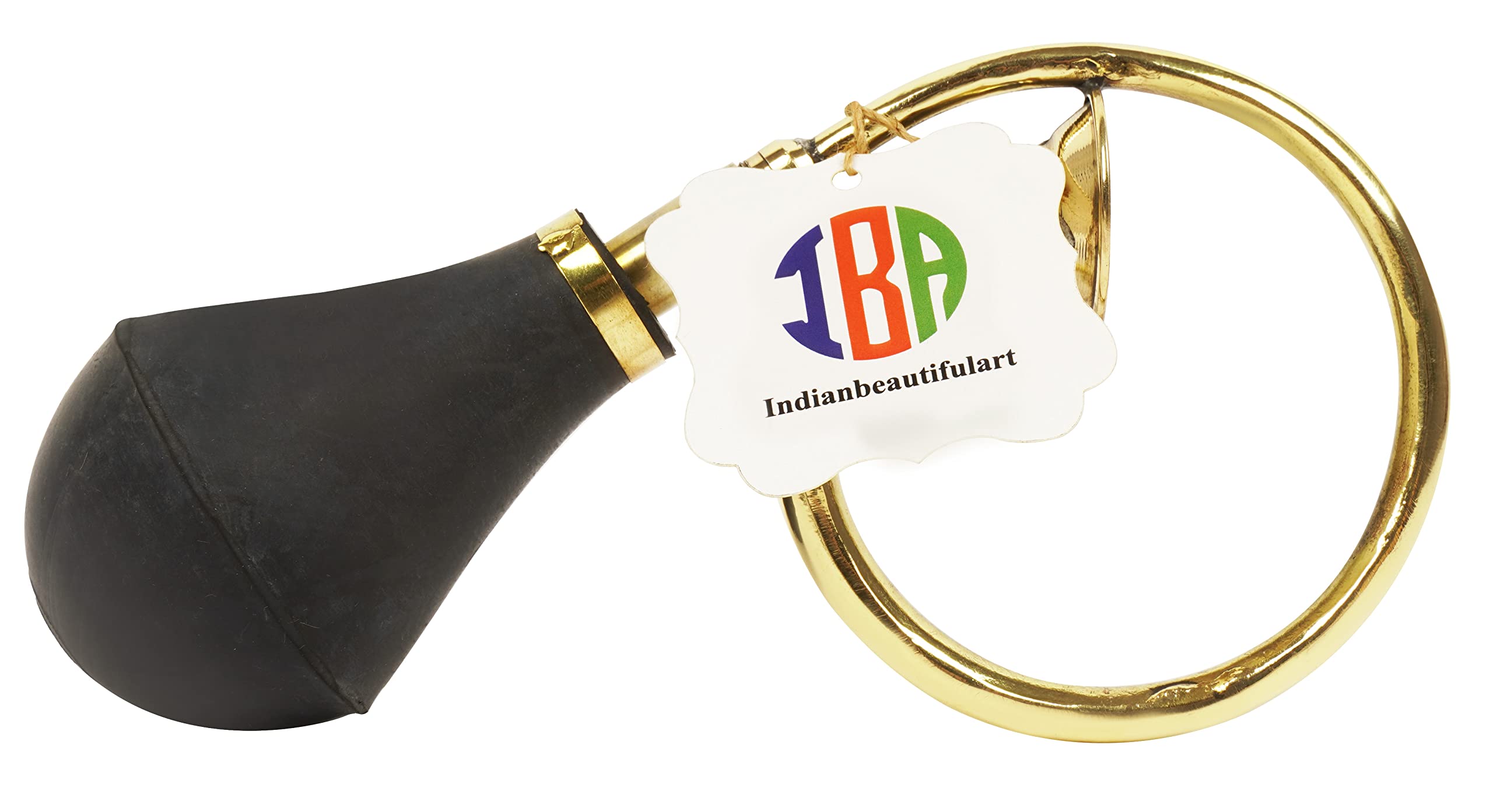 IBA Indianbeautifulart Vintage Brass Bugle Horn Retro Clown Horn