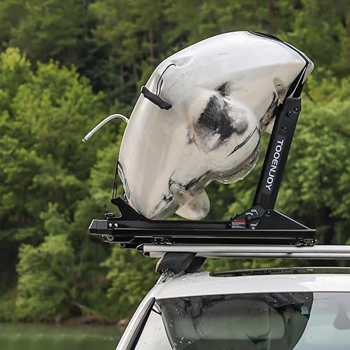 Miniatura 7 de TOOENJOY Elevate Lift Assist Roof Rack, SUV Bike Kayak Carrier Elevating Assist Camping Carga múltiple