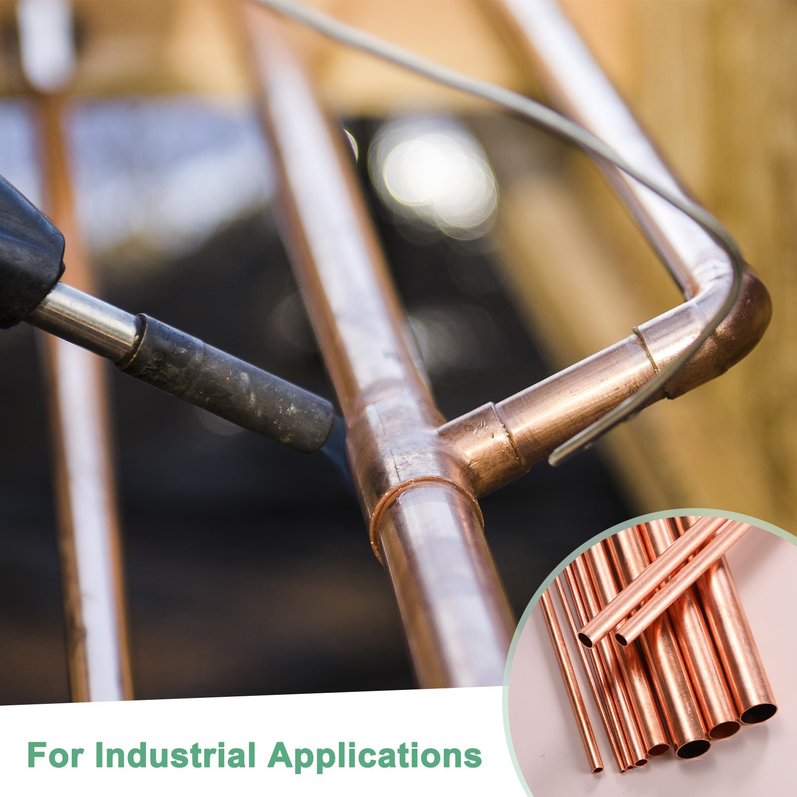 Brass Round Tube Set - 6 Pack Seamless Pipes For DIY & Machining Projects