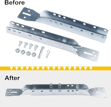 Adjustable Garage Door Opener Top Reinforcement Bracket, for Residential Garage Doors Operation, Mount, Replacement or Connection, Silver