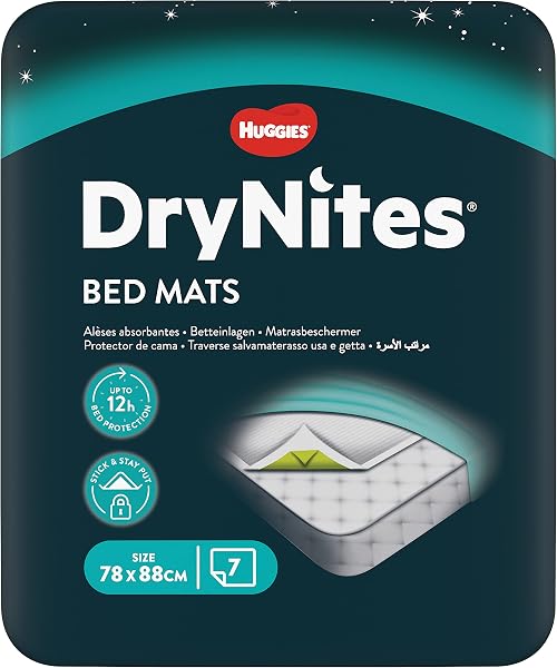 HUGGIES DryNites, Bed Mats - 28 x Mats - Disposable Bed Mats for Children and Teens - 2