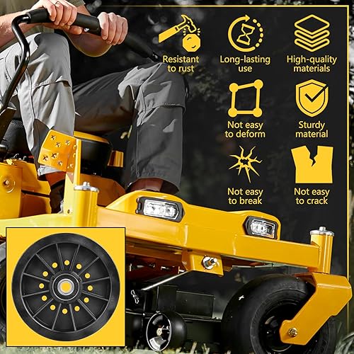 Miniatura 6 de Polea tensora plana de repuesto 784504 para Hustler FasTrak y Mini FasTrak (11/16" ID x 5 7/8" OD x 1 1/2" Altura)