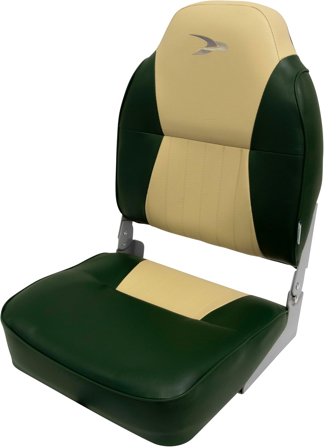 Wise 8WD640PLS-671 Lund Style High Back Boat Seat, Sand/Green