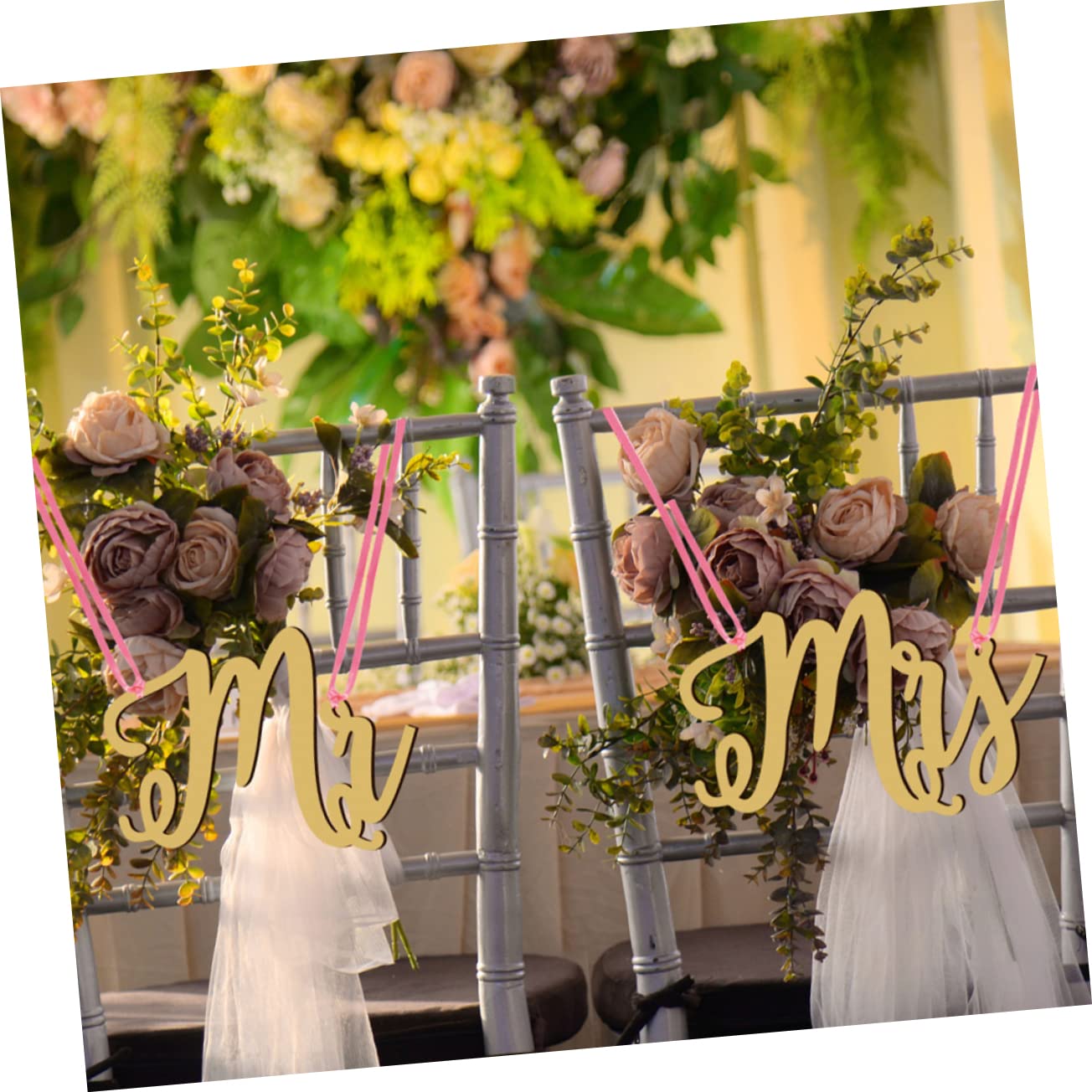 MAGICLULU 3 Set Di Eleganti Decorazioni Per Matrimoni Cartelli in Legno Ornamenti Appesi Per Decorazioni Per Matrimoni