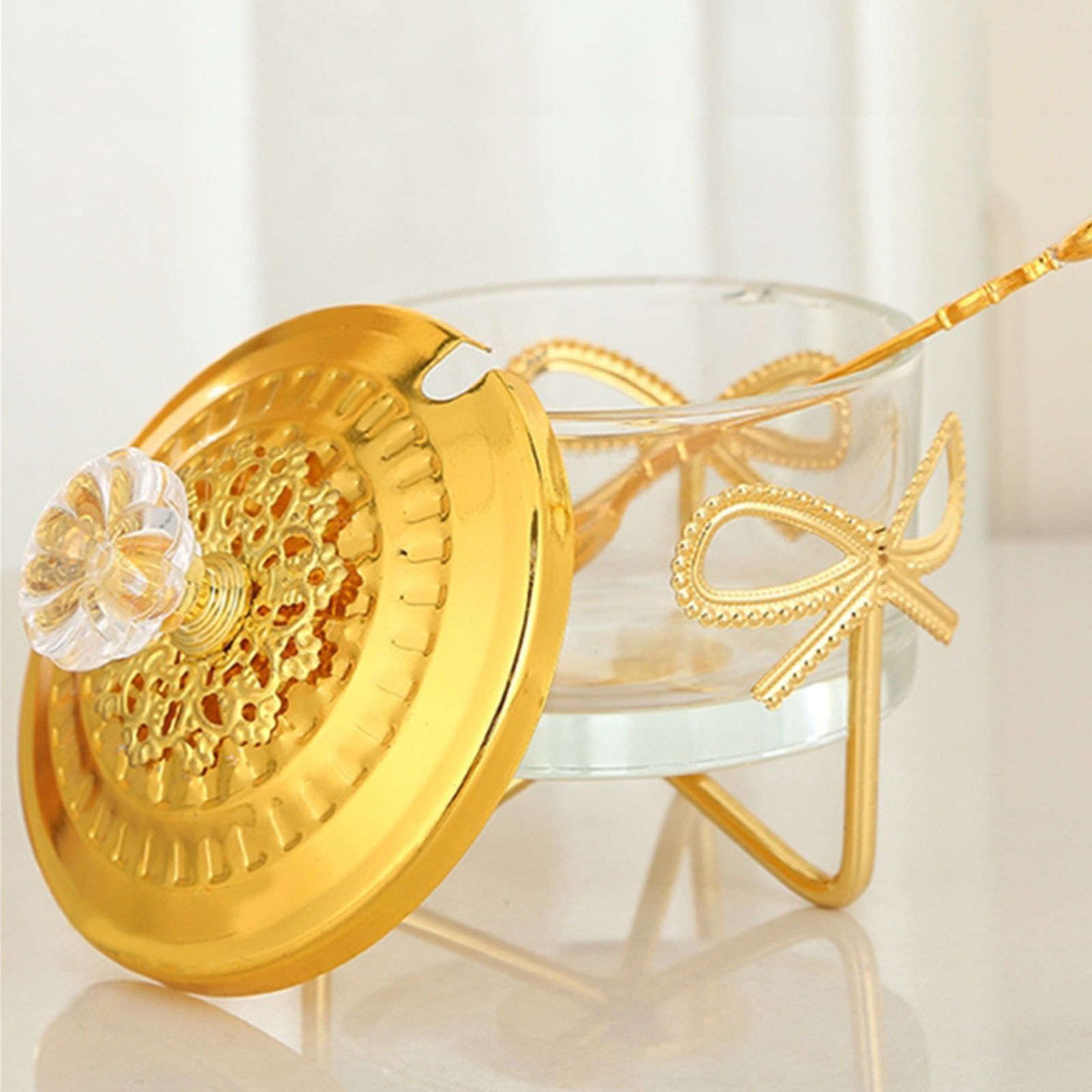 PASABAHCE Glamour Glazen Suikerpot met Deksel – Elara Home