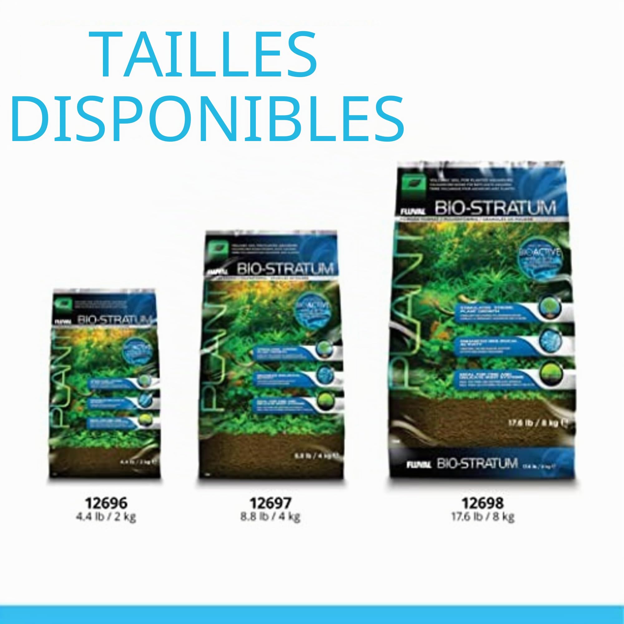 Fluval Bio Stratum Substrat volcanique pour Aquarium planté, 2 kg