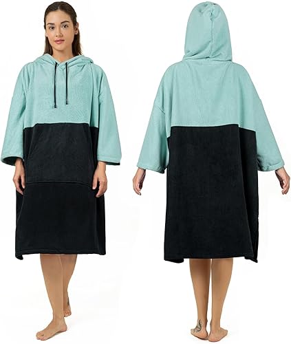 Poncho de surf, bata cambiadora, manga 34, extra grande, gruesa, con capucha, poncho para hombres y mujeres, natación en la playa, 39 x 33 pulgadas, disponible en Yaxa Mexico