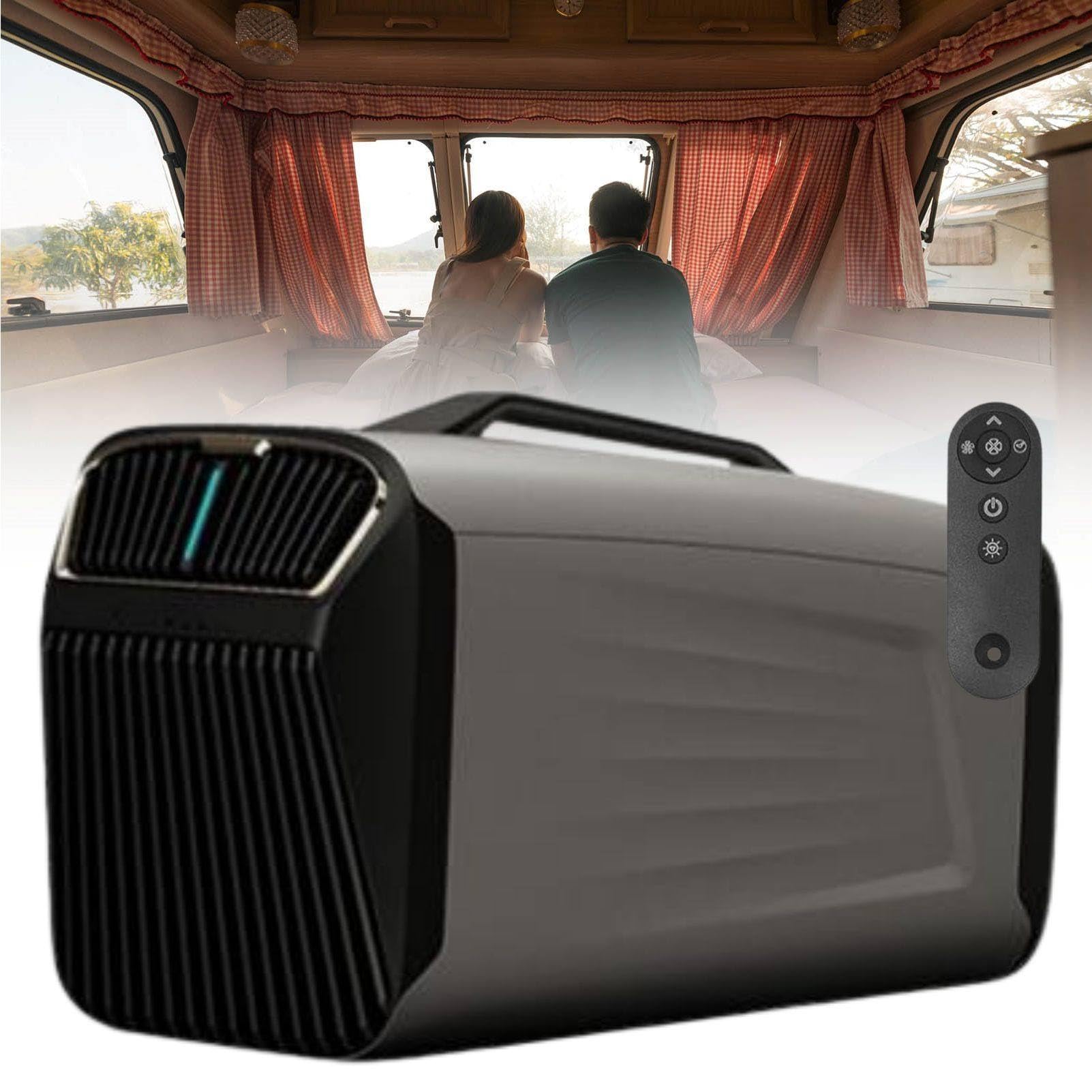 MhWrughts Portable Air Conditioner 5200BTU for Tent Camping, Low Power 400W Cooling Unit with Fan, Dry and Sleep Modes for Outdoor Adventures, RV Living and Garage Use 24V-Green