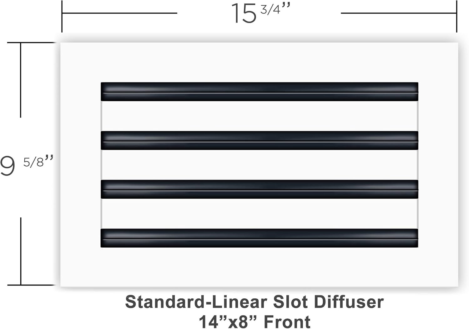 Black Friday 🔥 14x8 Standard Linear Slot Diffuser - Texas Buildmart - Modern AC Vent Covers for Ceilings, Walls & Floors - Commercial Grade HVAC Registers, Grilles & Vents - Home Decor & Wall Decor for Amazon Home Super Deal Product 14x8 Standard Linear Slot Diffuser - Texas Buildmart - Modern AC Vent Covers for Ceilings, Walls & Floors - Commercial Grade HVAC Registers, Grilles & Vents - Home Decor & Wall Decor for Amazon Home
