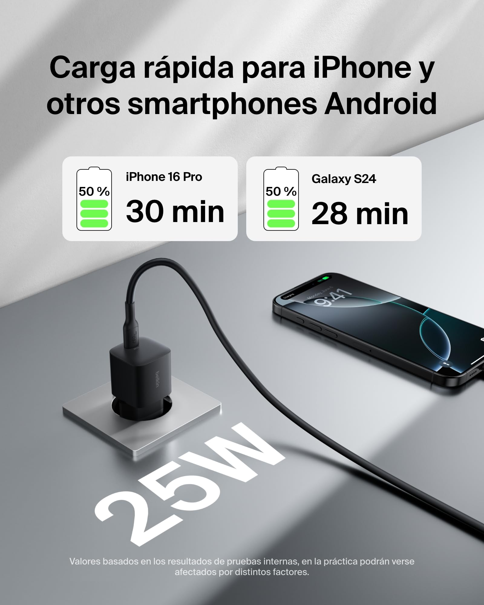 Belkin Kit de Accesorios de Carga portátil 4 en 1, Batería Externa de 20 000 mAh, Cargador USB-C de 25 W, Cable USB-C de 60 W y Estuche de Transporte, Carga rápida, Diseño Compacto para Viajar
