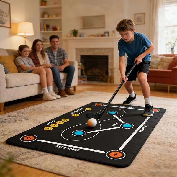 ホッケー ドリル マット - 滑り止めボール コントロール スポーツ トレーナー、フィールド ホッケー トレーニング機器 | ドリル マット屋外ホームジムクラブ愛好家女性男性初心者のためのプロフェッショナルスティックハンドリングパッド - 2