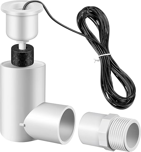 Paquete de 1 interruptor flotante SS2 para una fácil instalación, interruptor de flotador de CA con adaptador de 3/4 pulgadas y cable de 6 pies,
