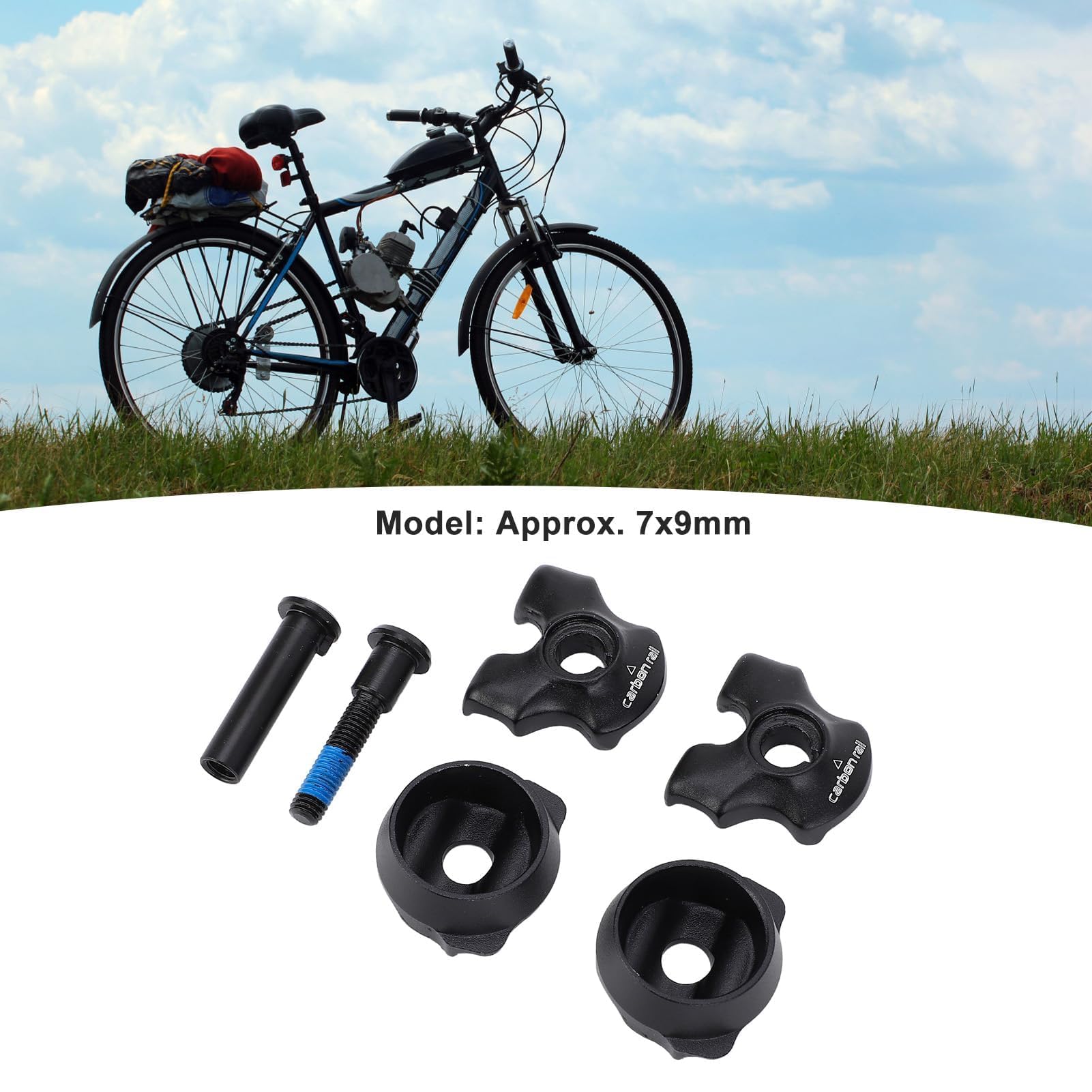 Abrazadera para Tija de Sillín Bicicleta 7x9mm, Acero Inoxidable abrazadera tubo de tija de sillín Sujeción Firme y Repuesto para Carretera, Plegable, Urbana y Bicis de Montaña