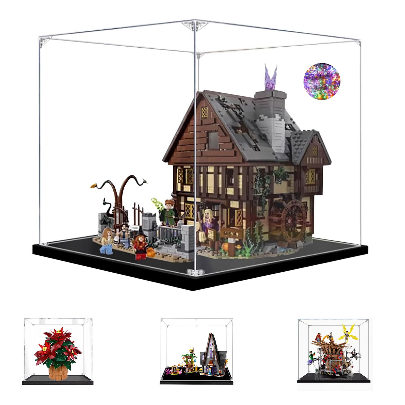 Cube vitrine 30x30x30 en plexiglas pour ballon de foot et objets de collection