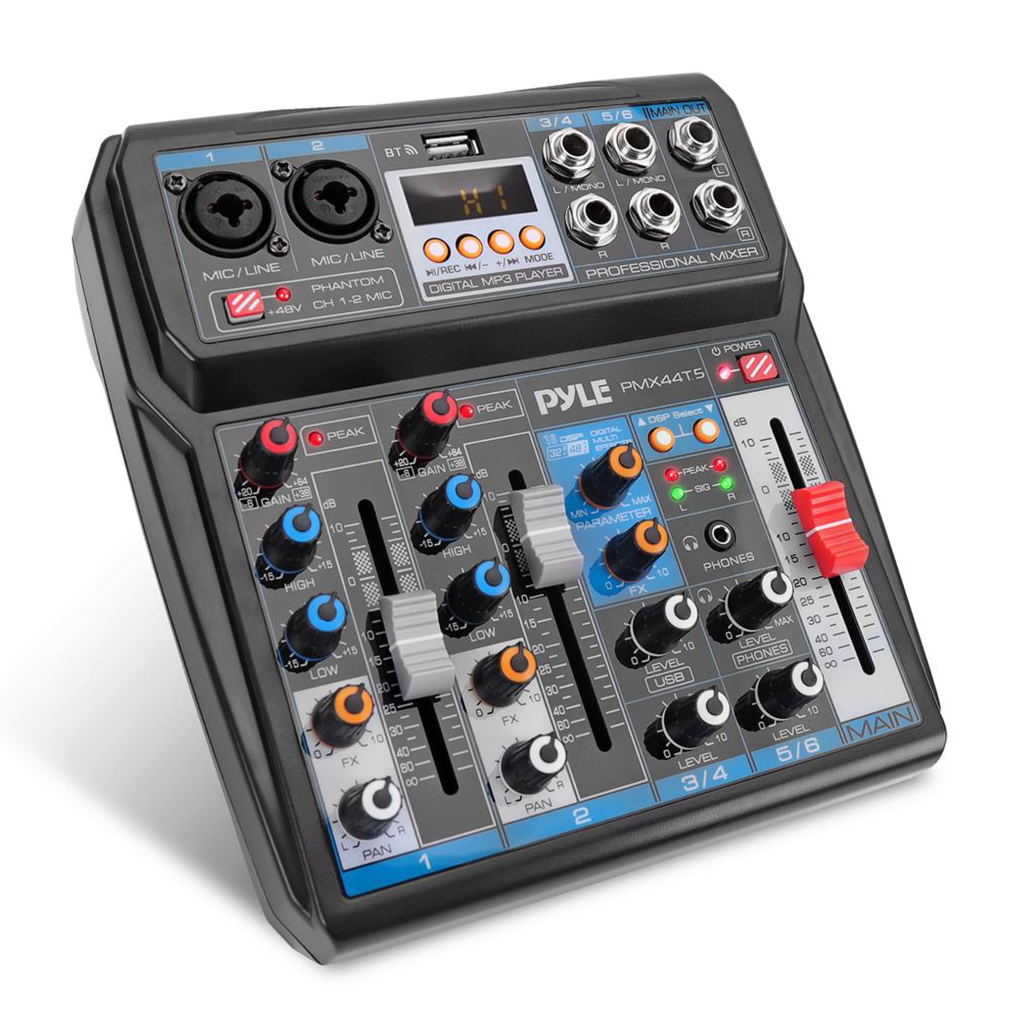 Proel PLAYMIX8 - Mixer Audio A 8 Ingressi Con Modulo Bluetooth, Lettore - Foto 5