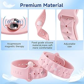 LYJEE Motion Sickness Bands for Adults and Kids Nausea Relief for Pregnant Women Seasickness Wristband for Cruise Ship Essentials