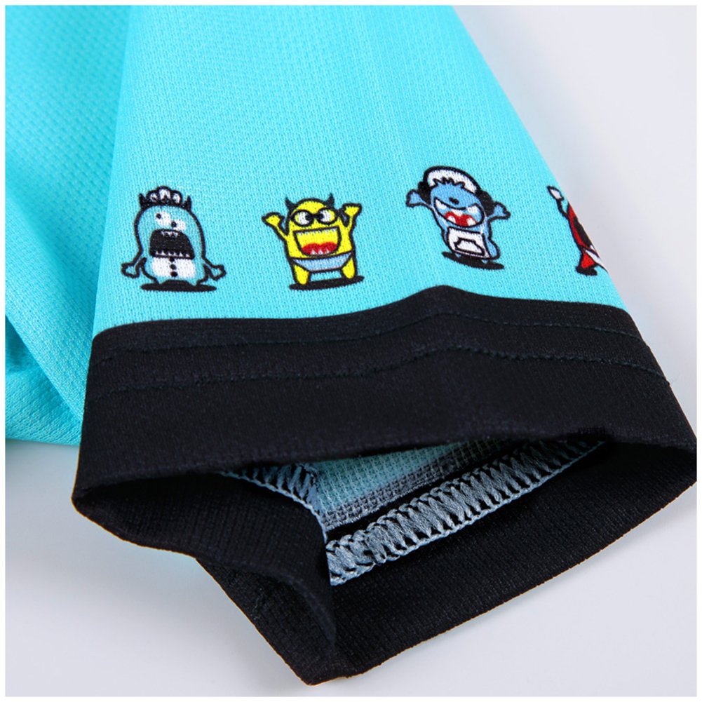 Niños Maillot de Bicicleta Ropa de Ciclo Camiseta y Pantalones Conjunto de 2 Piezas, Esqueleto Robot, 3-4 años (Etiqueta: S)