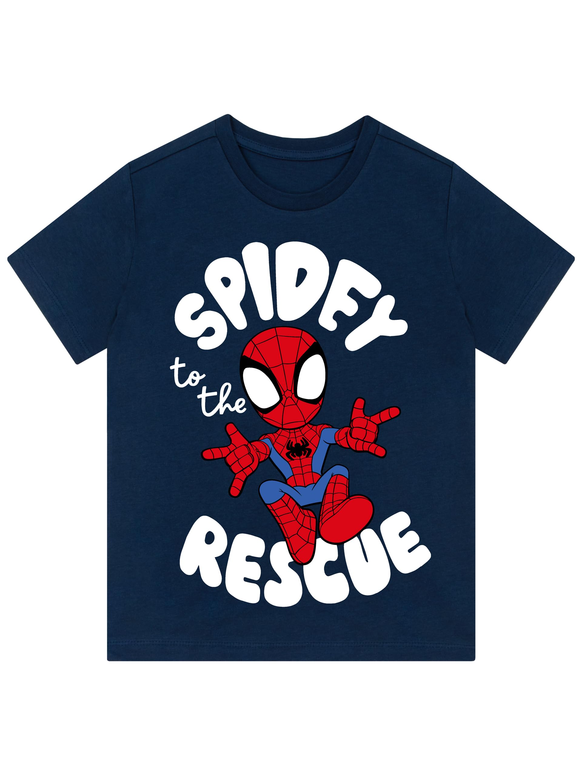 Marvel Spidey y Sus Amigos | Manga Corta Camiseta Spiderman Niño | Verano Ropa Niño