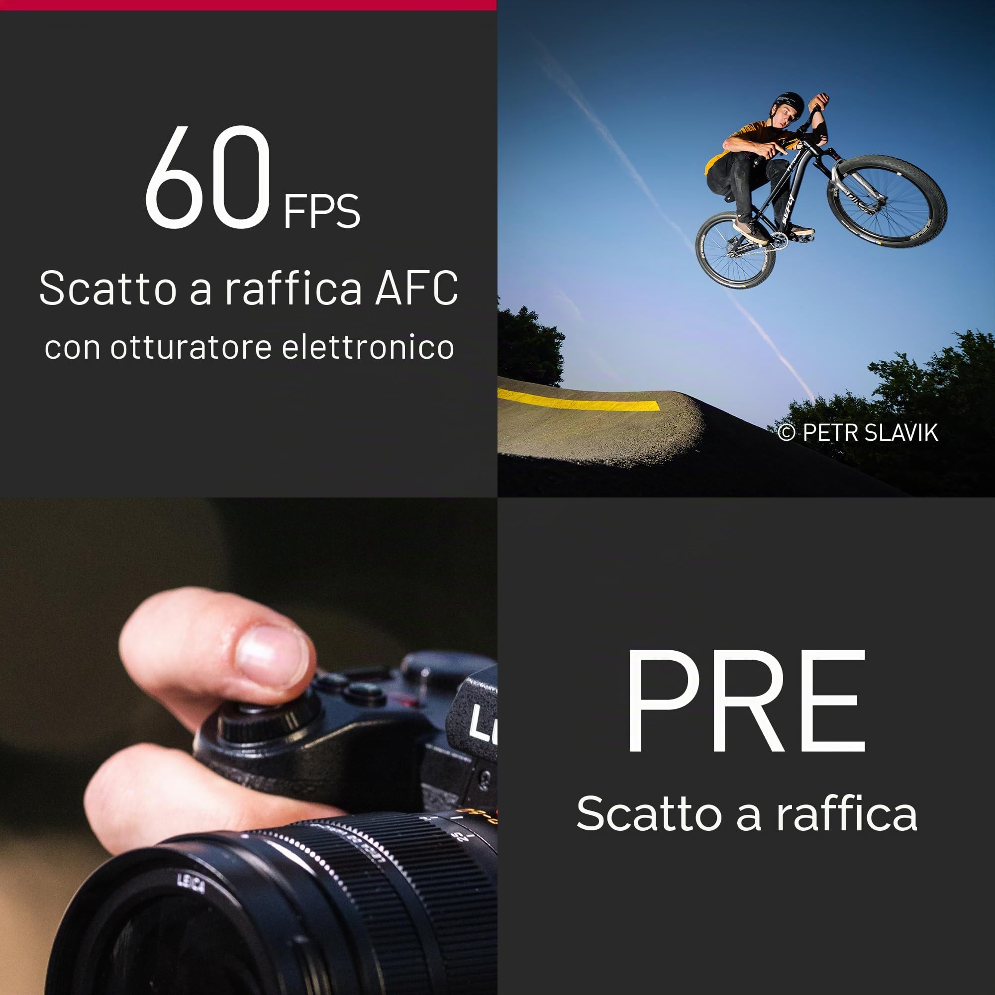 Panasonic LUMIX DC-G9M2LE Fotocamera Mirrorless Micro Quattro Terzi con Obiettivo Leica DG Vario-Elmarit 12-60mm F2.8-4.0, 25.2MP, 4K 120p/100p e 5.7K 30p/25p, Phase Hybrid AF, Wi-Fi, Bluetooth, Nero