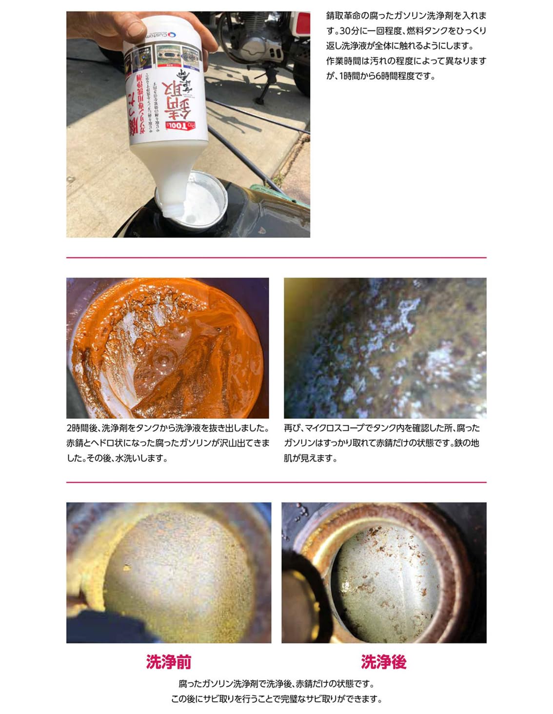 腐っ た ガソリン 洗浄