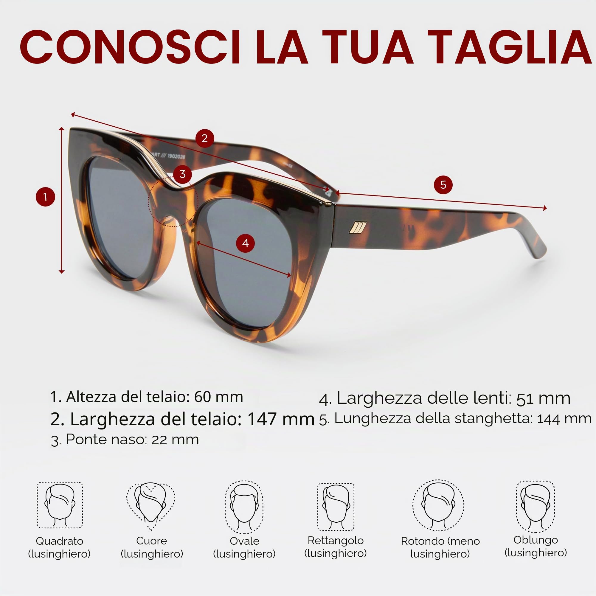 Le Specs. Air Heart Occhiali Uomo (Pacco da 1)
