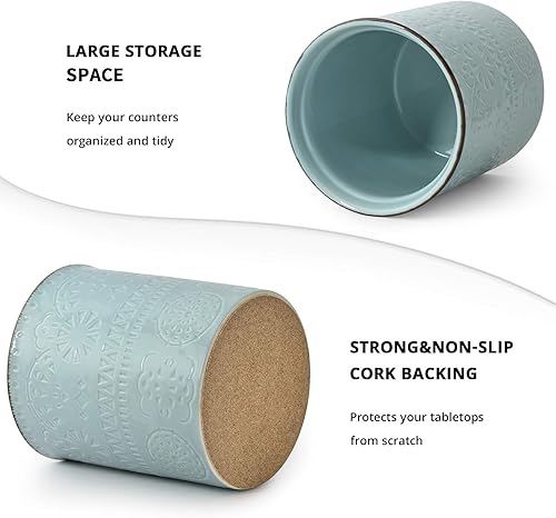 Miniatura 8 de LIFVER Soporte para utensilios de cocina de 6.2 pulgadas, soporte para utensilios de cocina, soporte para utensilios de cocina de granja, caca de