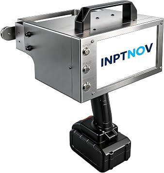 Handheld Electric Dot Peen Marking Machine, 150W Portable Metal Engraver with Touch Screen Force Adjustment, 4.7"x2" Marking Area for VIN Code, Serial Numbers and Metal Plates