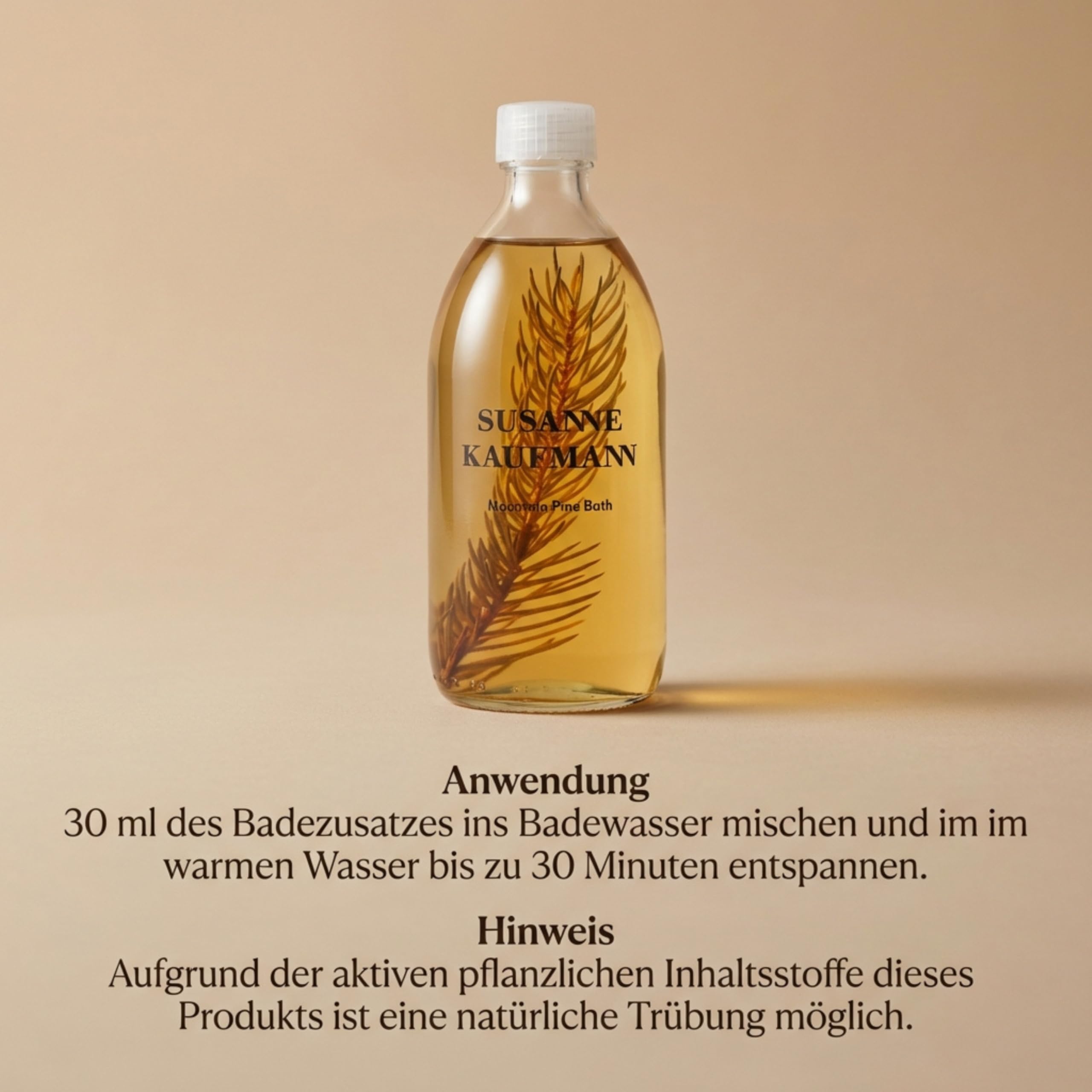 Susanne Kaufmann Badeöl Mountain Pine Bath Badezusatz 250 ml Entspannendes Badeöl mit Bergkiefer-Duft, Aromatherapie, Wellness & Erkältungsbad Relaxing Spa Naturkosmetik Pinie Pinienbad