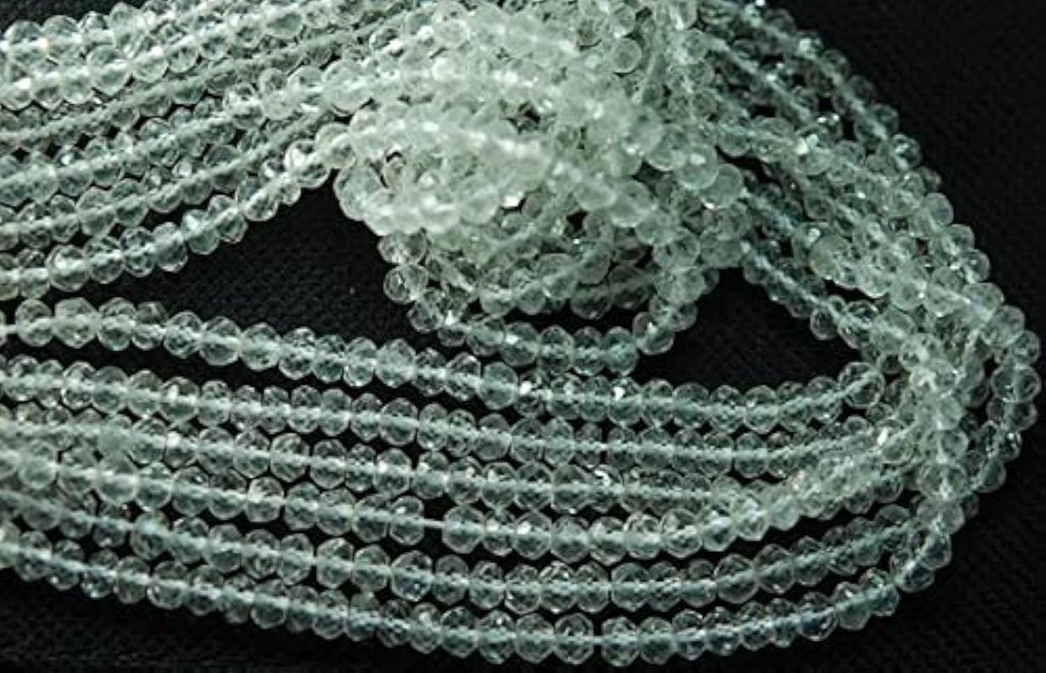 Améthyste blanche facettée 3.5mm LKBEADS pour réparer et enfiler un collier