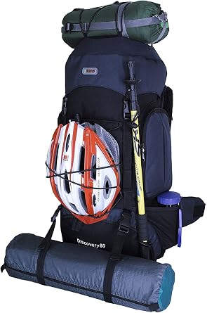 Discovery 80 Internal Frame Camping Hiking Backpack (Navy)