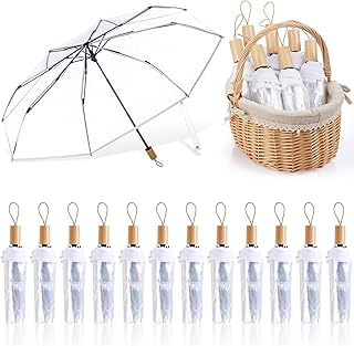 Transparent Folding Umbrella Full Automatic Clear Foldable Auto Open Close Umbrellas for Rain Wedding