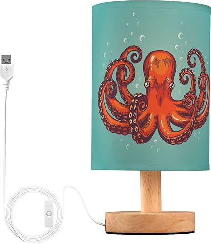 Miniatura 20 de Lámpara de mesa para tabla de surf, palmera en playa tropical, lámpara retro de verano con base de madera, lámpara de tela, lámpara de mesita