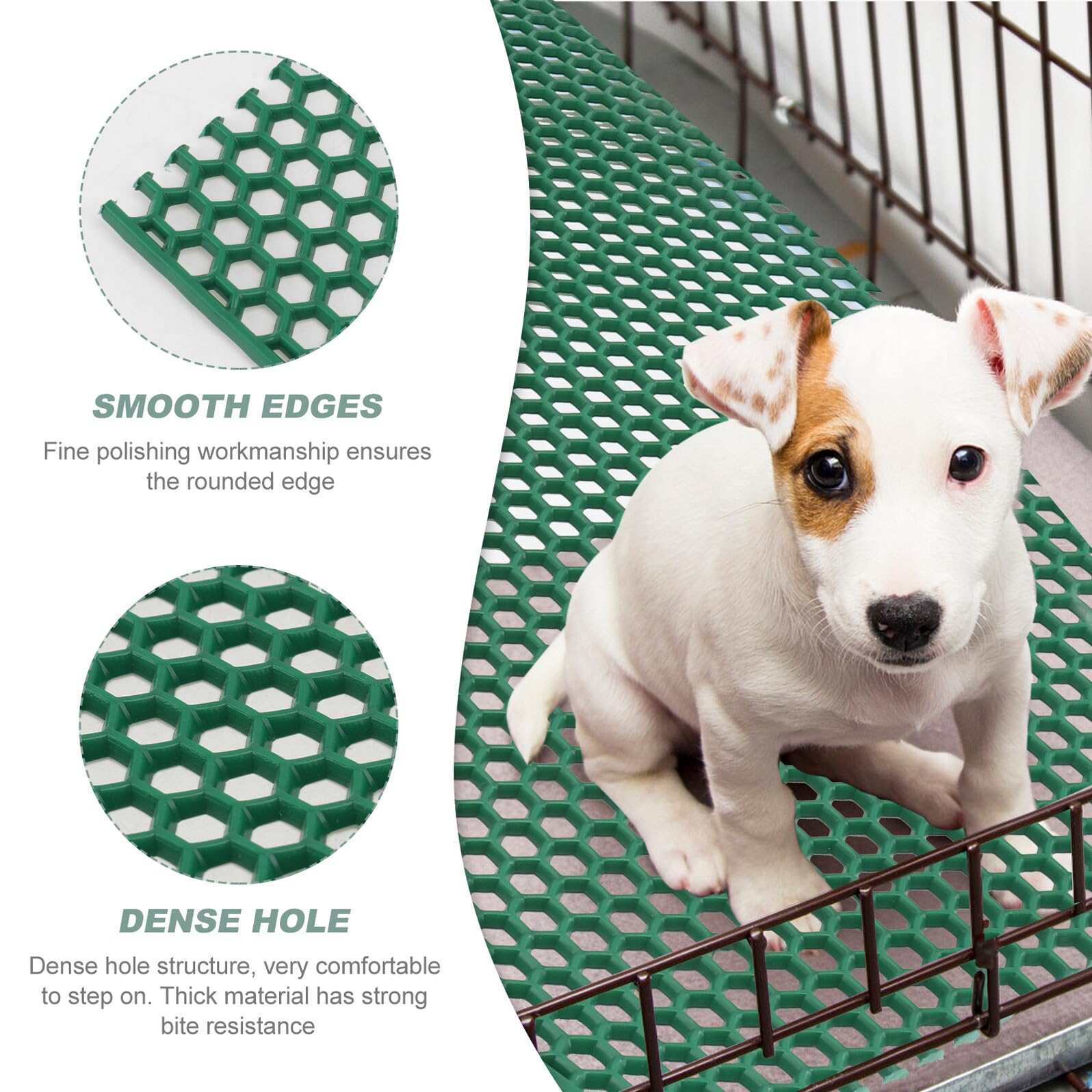 Beaupretty Tapis De Cage pour Chien 17.72X11.81X0.20In Tapis Isolant Respirant avec Bord Arrondi pour Chenil Hygiénique Et Nettoyage Facile