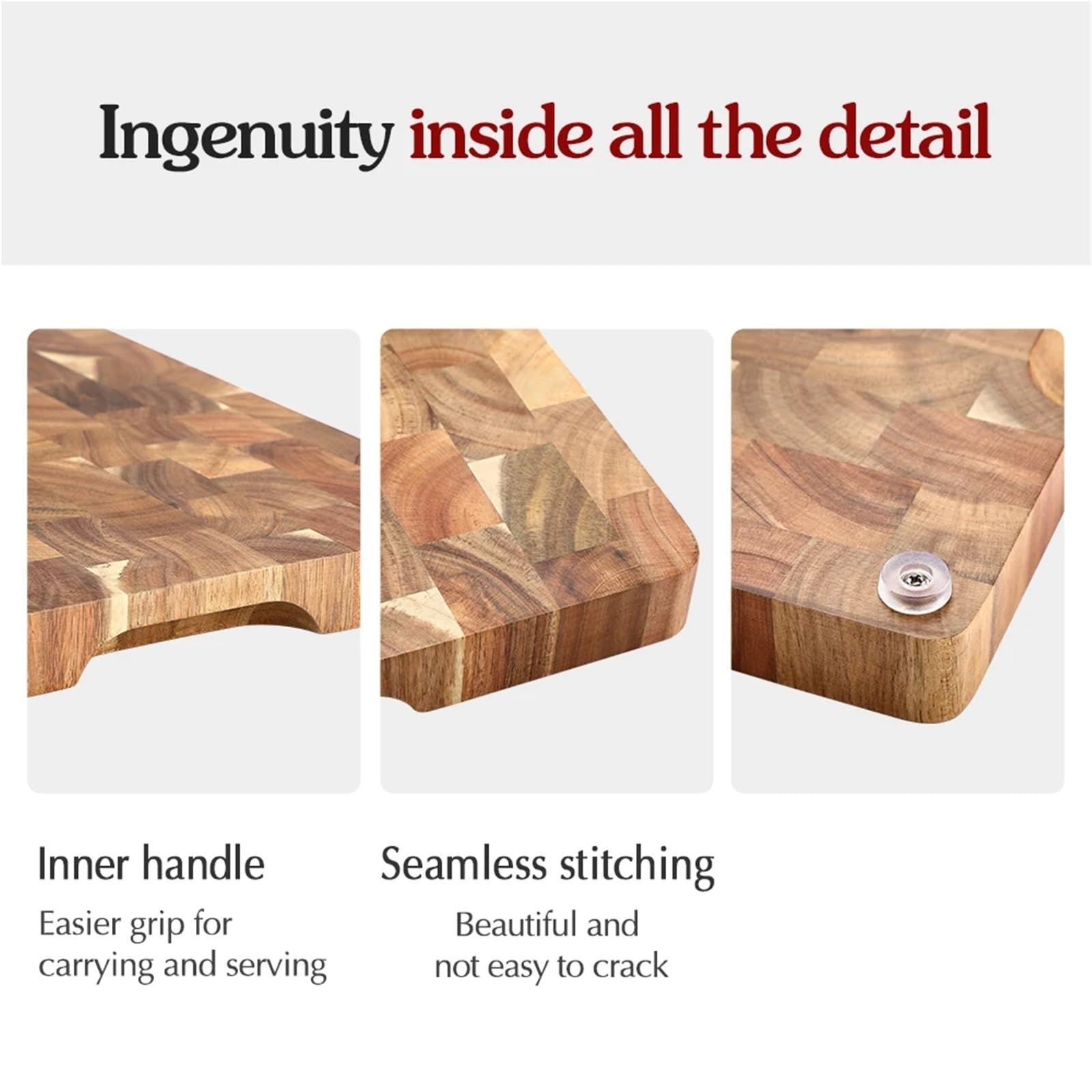 Compatible con tabla de cortar HEZHEN Acacia con drenaje.