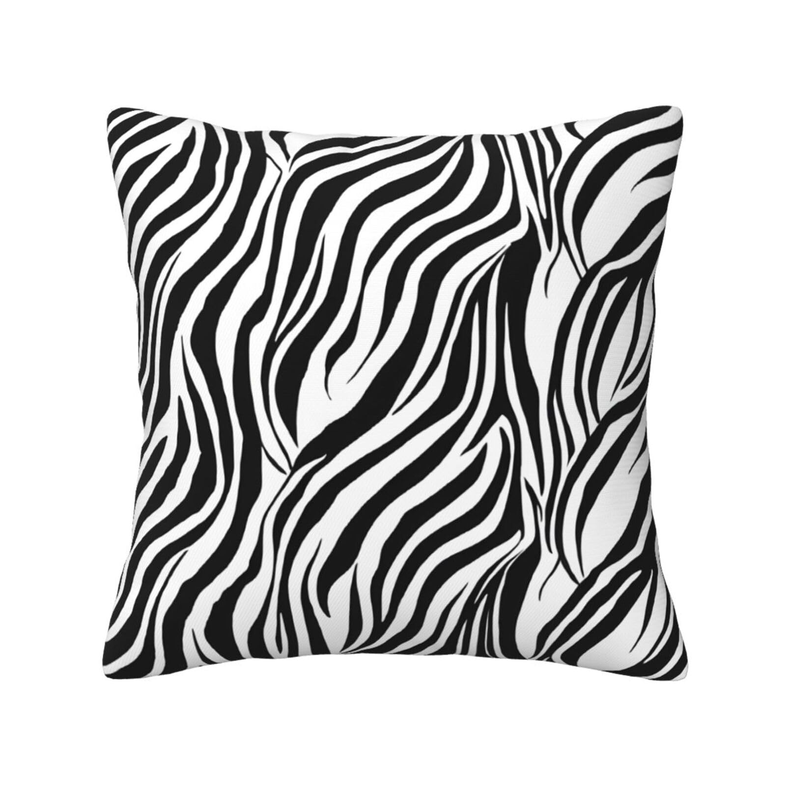 LHFIOHIRG (Zebra Print) Decorative Throw Pillow Covers Double-Sided Printed Cushion Covers for Sofa, Couch, Bed, and Home Decor 30 x 30cm