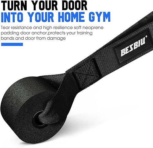 Miniatura 4 de Heavy Resistance Bands for Working Out, 300lbs/360lb/420lb Exercise Bands Workout Bands with Handles, Door Anchor, Ankle Straps, Home Gym Workout
