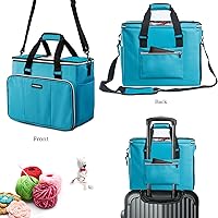 Vista 5 de Bolsa de Tejer, Organizador Grande de Almacenamiento de Hilo, Bolsas y Totes de Crochet, Bolsas de Hilo para Crochet, Estuche Porta Hilos