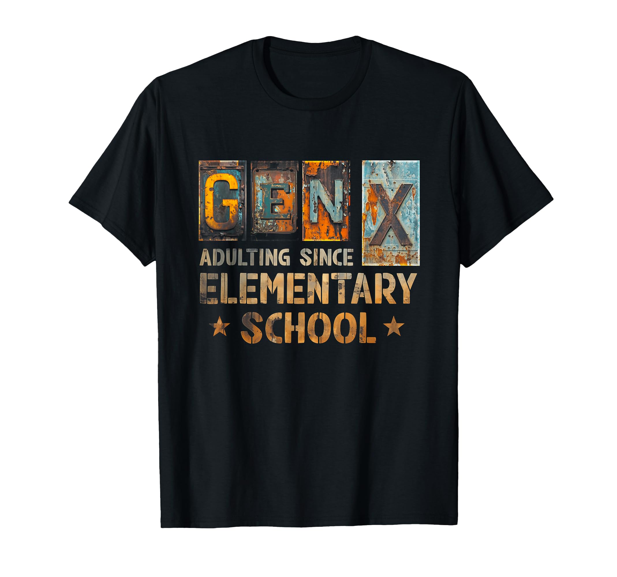 Generation X Adulting Since Elementary Schools Gen X Vintage T-Shirt