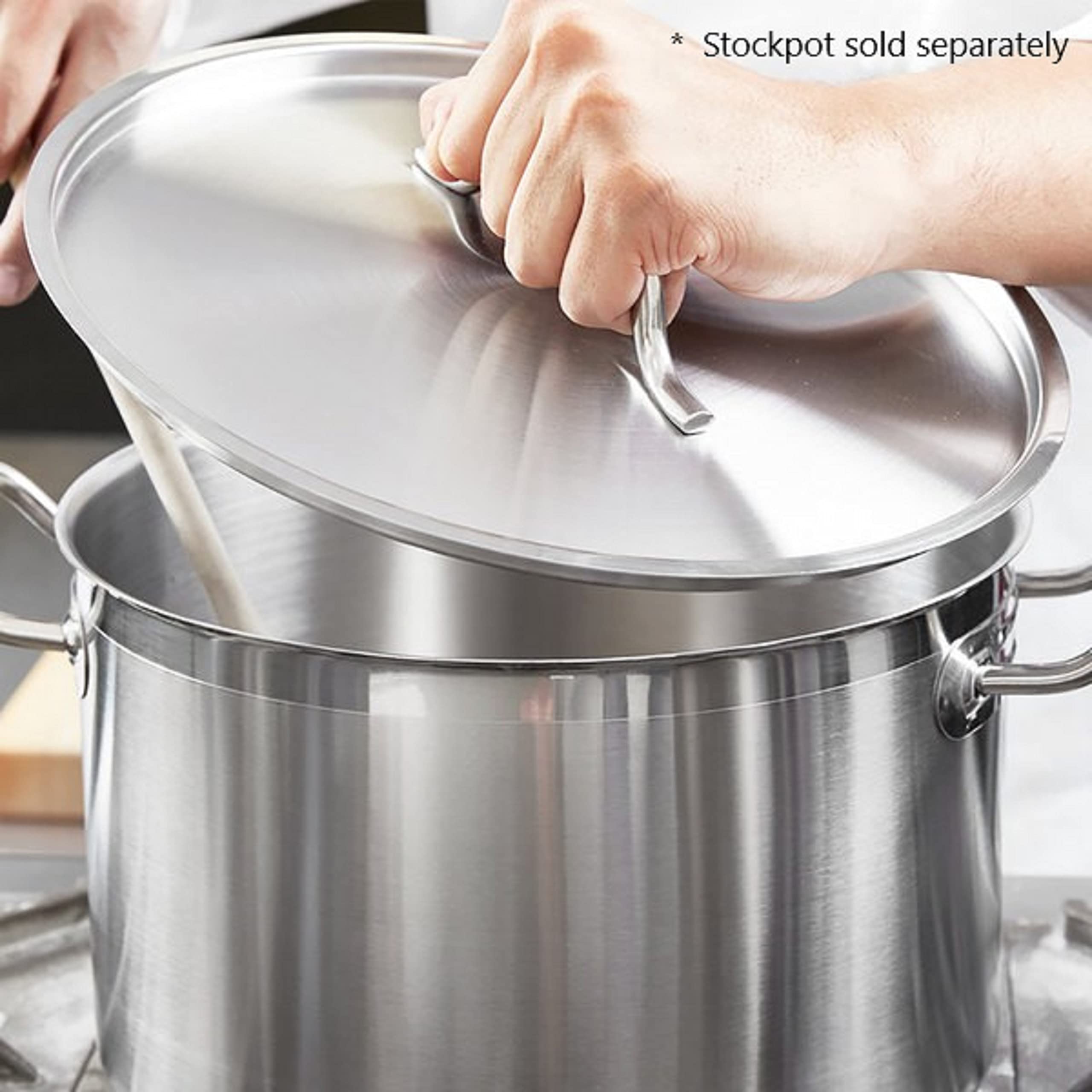 TrueCraftware- 12 qt. Stainless Steel Stock Pot Lid 11-5/8