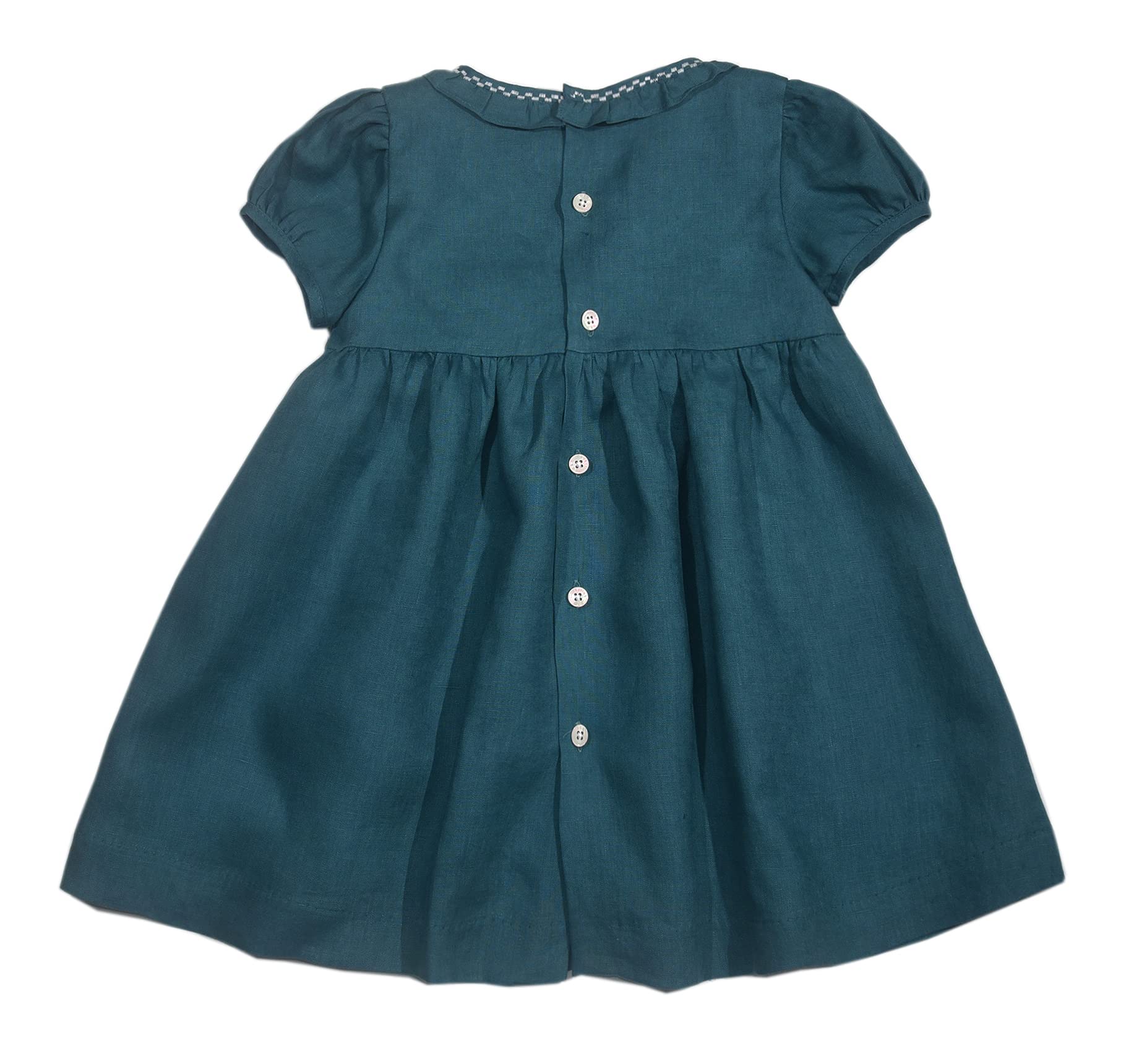 Hand Smocked Angel Dress for Christmas Party Casual Dress Toddler Girls 6 Months - 6 Years (3 Years, Blue)