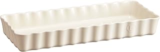 Emile Henry En el Horno Tortera Rectangular Larga, Cerámica, Arcilla, 36,5 x 15 x 5 cm