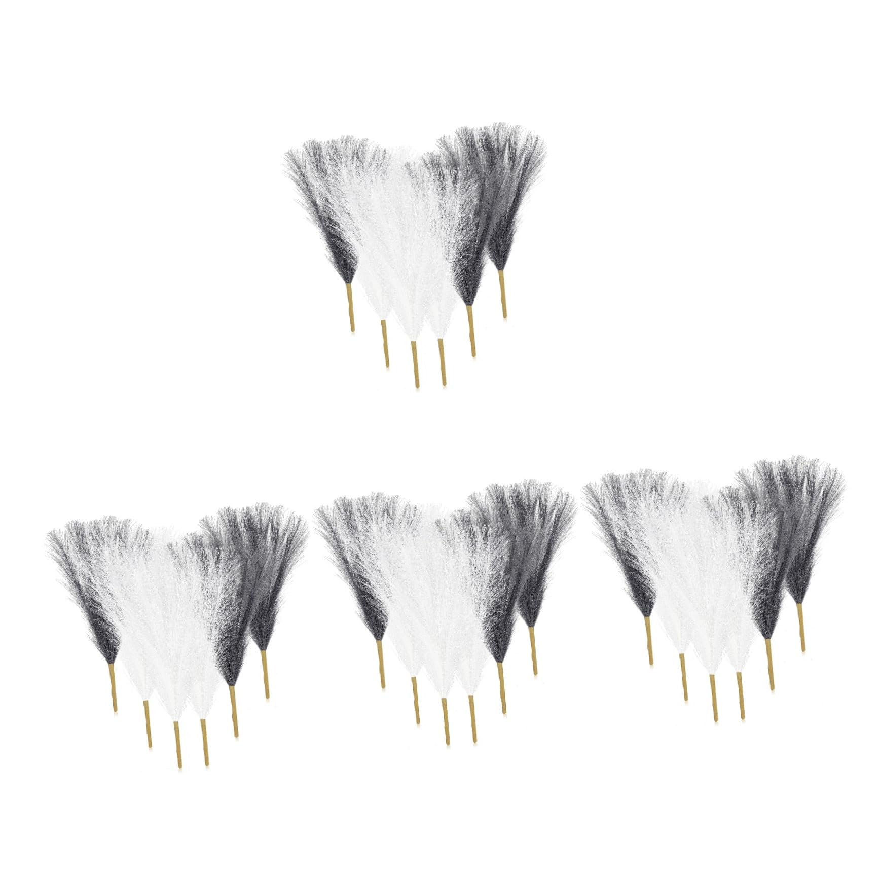 Cabilock 24stücke Teiliges Pampas Bouquets Künstliche Kurze Stängel Für Boho- Und Hochzeitsdekoration Und Langlebig Für Esszimmer Und Schlafzimmer