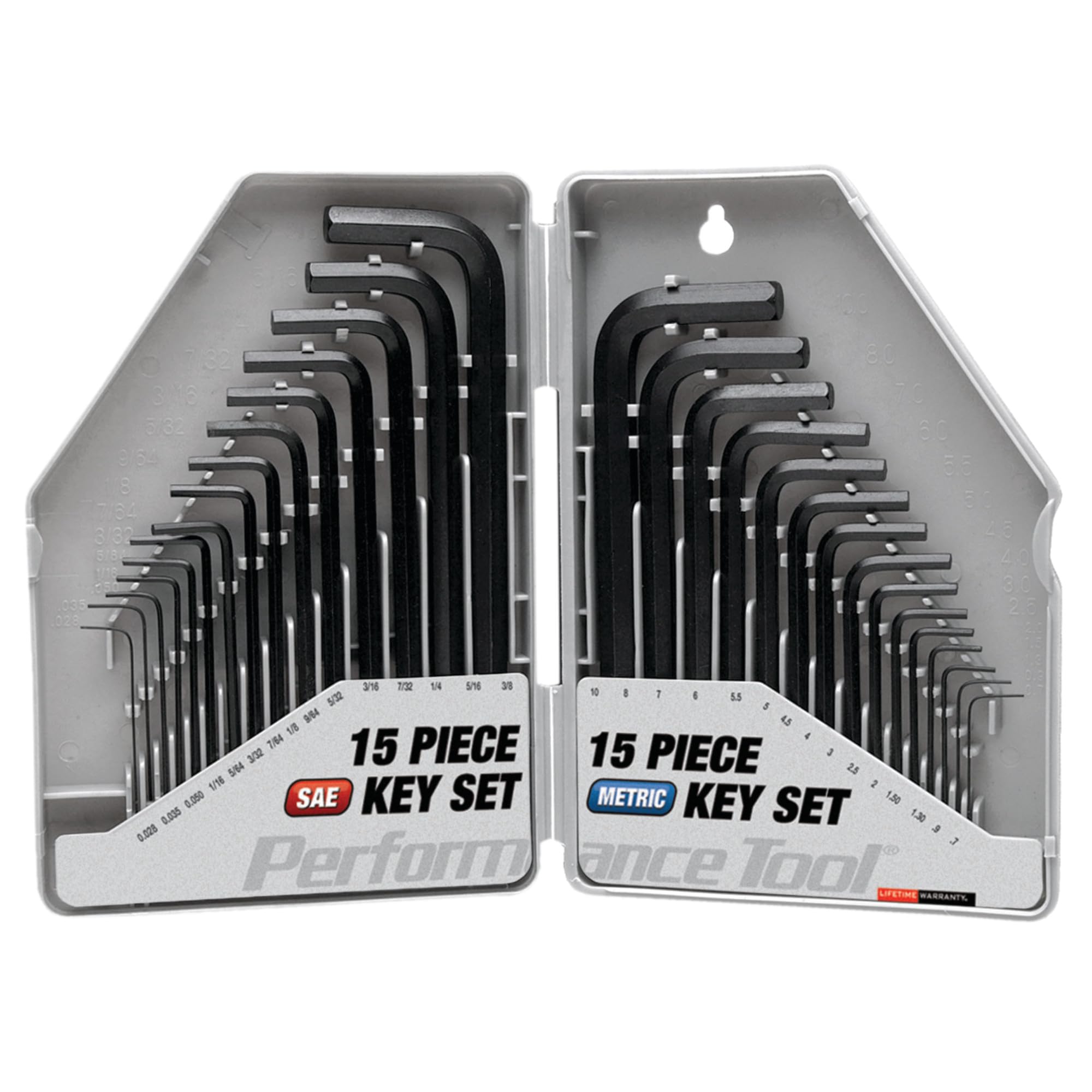 Amazon.com: Performance Tool W80288 SAE & Metric Hex Key Set, 30