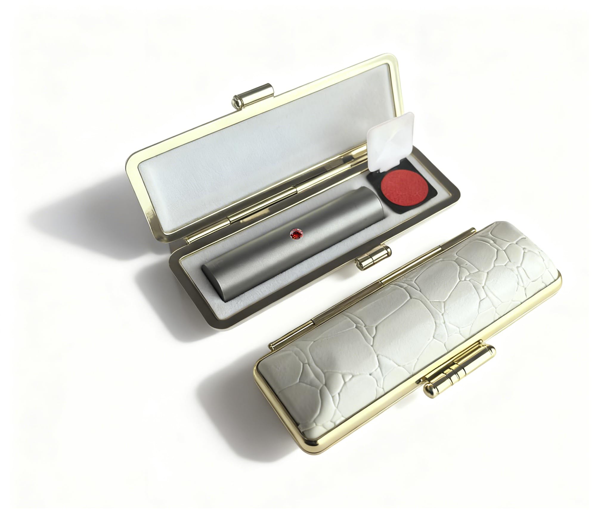 Genuine Titanium Hanko, Silver, Blast, Real Stamp, Stamp Set, 0.4 - 0.7 inches (10.0 - 18 mm), 6 Sizes Available, Metal Creation, Real Stamp, Bank Seal, Women’s Real Stamp, For Men, With Case, 6 : Off